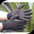 SRSAFETY 10 gauge black latex working glove ,crinkle finish